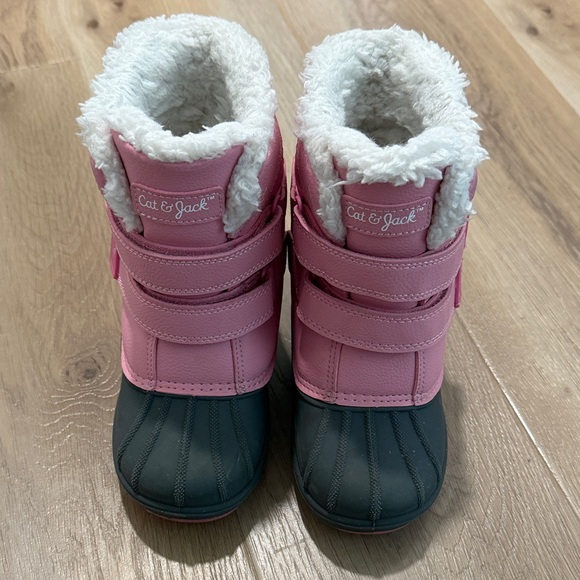 Cat & Jack Pink and Black Winter Boots - Picture 2 of 5